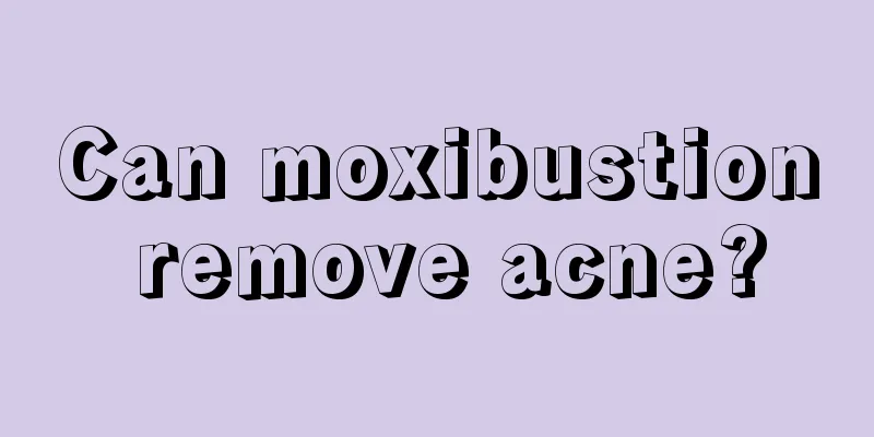 Can moxibustion remove acne?