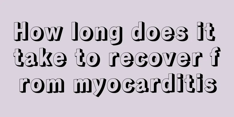 How long does it take to recover from myocarditis