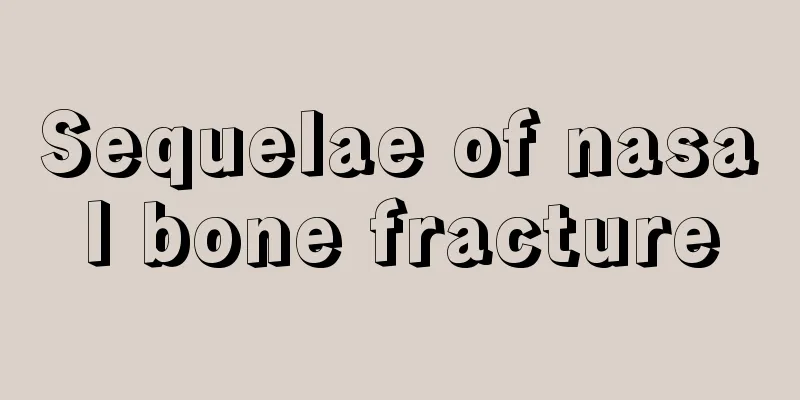Sequelae of nasal bone fracture