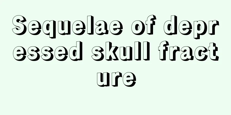 Sequelae of depressed skull fracture