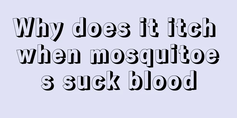 Why does it itch when mosquitoes suck blood
