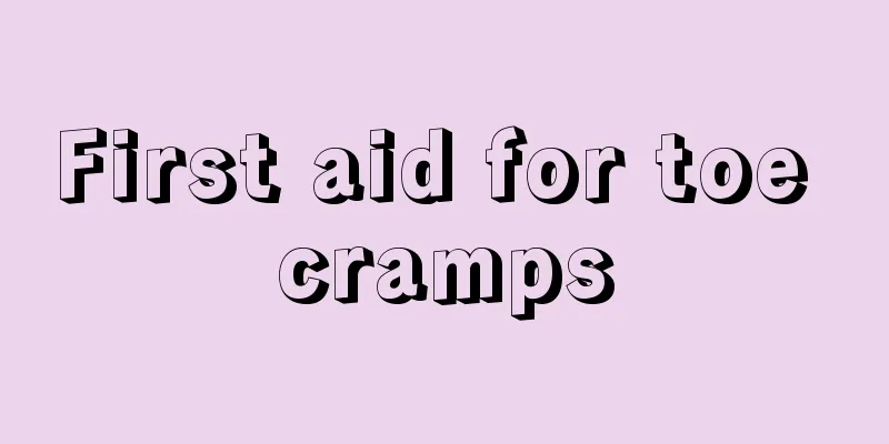 First aid for toe cramps