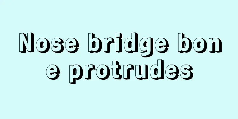 Nose bridge bone protrudes