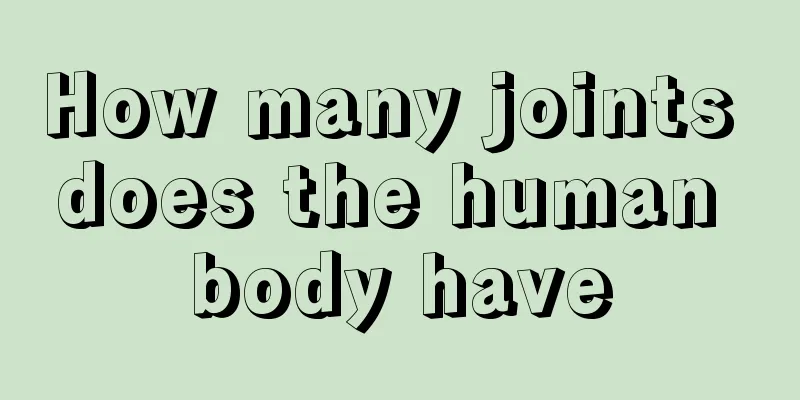 How many joints does the human body have