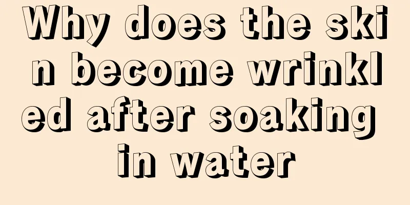 Why does the skin become wrinkled after soaking in water