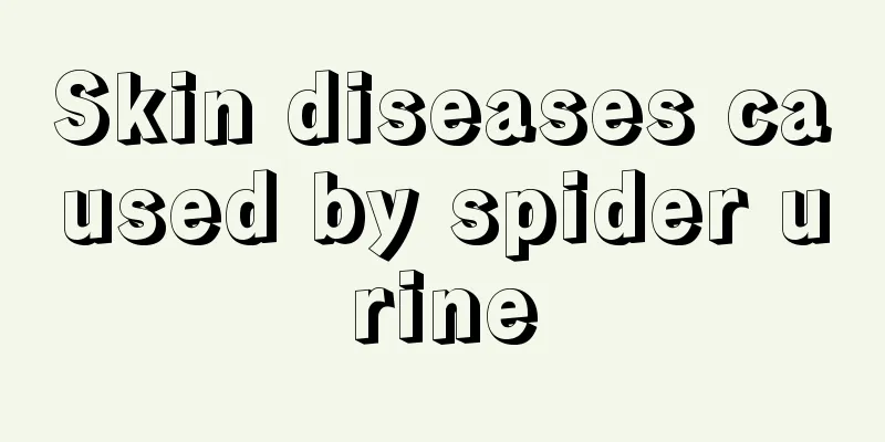 Skin diseases caused by spider urine