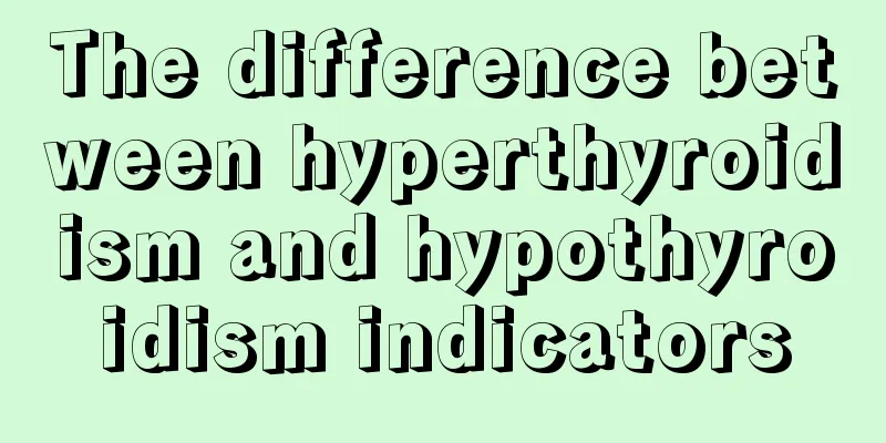 The difference between hyperthyroidism and hypothyroidism indicators