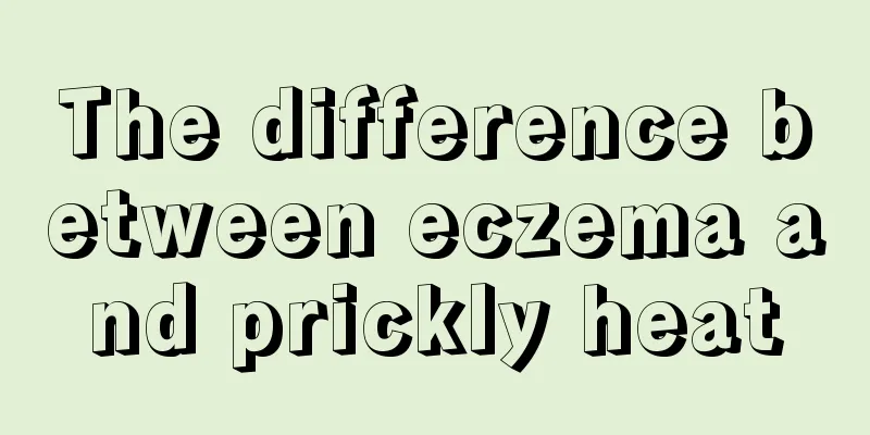 The difference between eczema and prickly heat