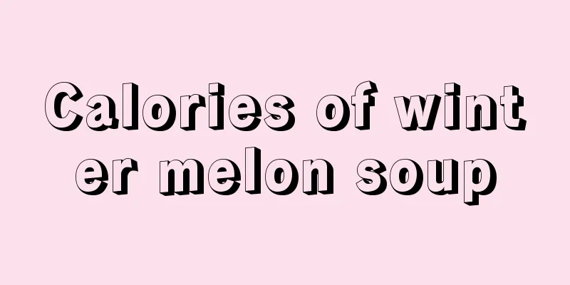 Calories of winter melon soup