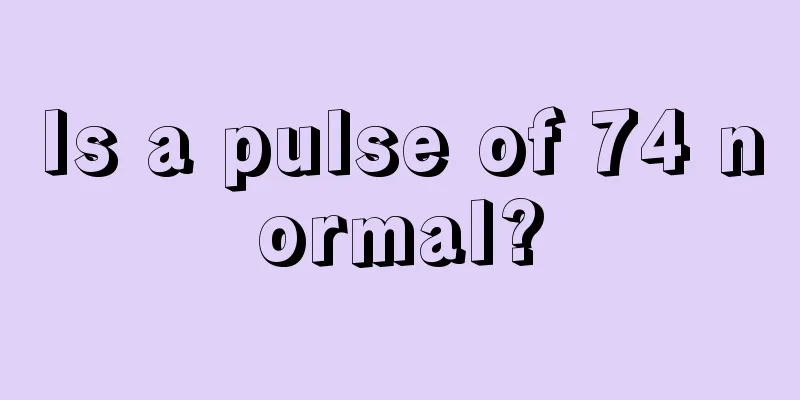 Is a pulse of 74 normal?