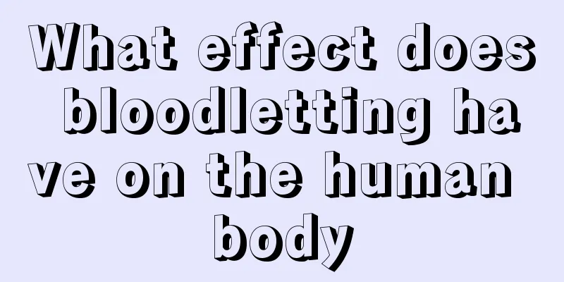 What effect does bloodletting have on the human body