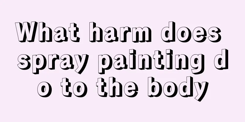 What harm does spray painting do to the body