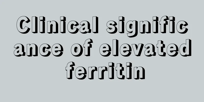 Clinical significance of elevated ferritin