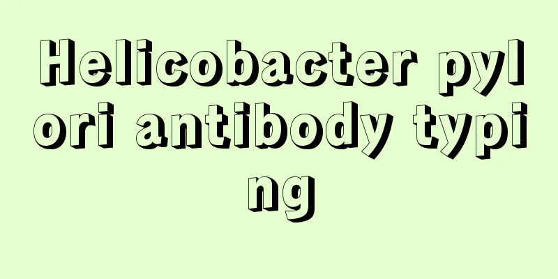 Helicobacter pylori antibody typing