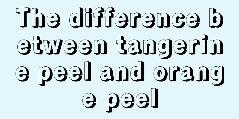 The difference between tangerine peel and orange peel