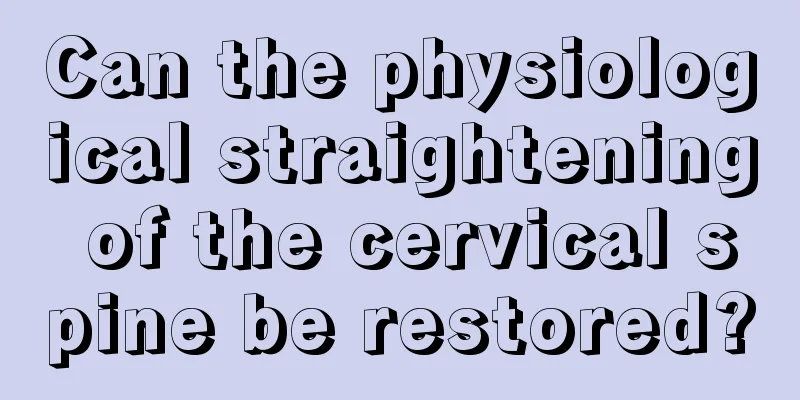 Can the physiological straightening of the cervical spine be restored?