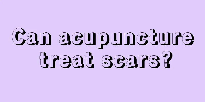Can acupuncture treat scars?