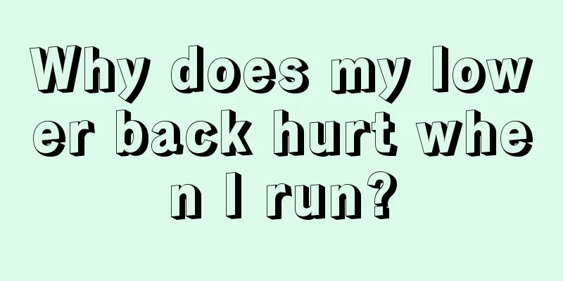 Why does my lower back hurt when I run?