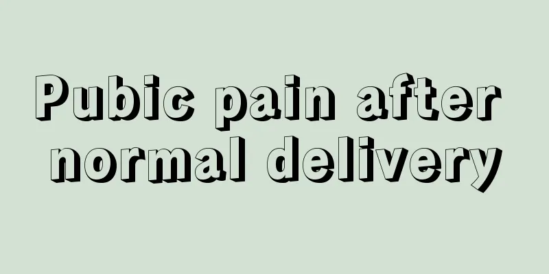Pubic pain after normal delivery