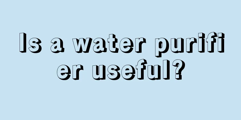 Is a water purifier useful?