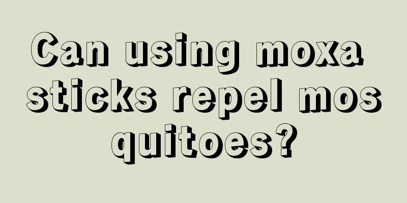 Can using moxa sticks repel mosquitoes?