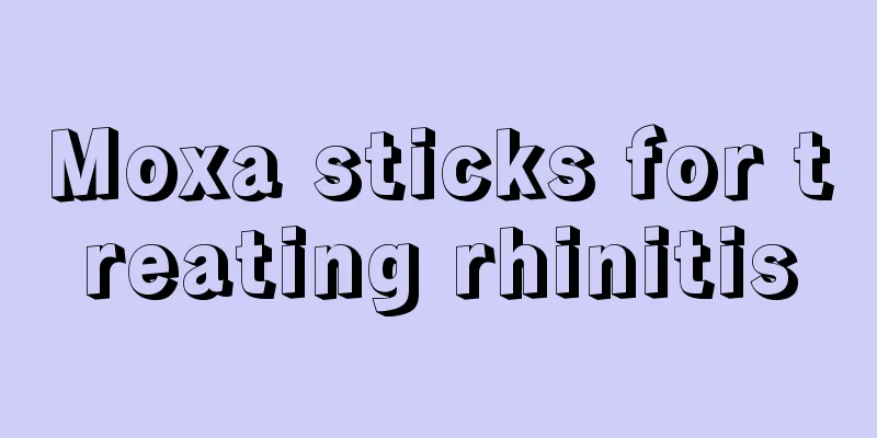 Moxa sticks for treating rhinitis