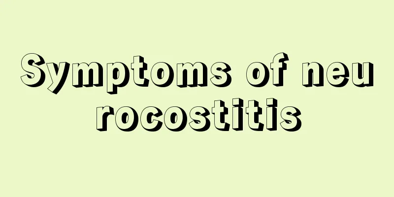 Symptoms of neurocostitis