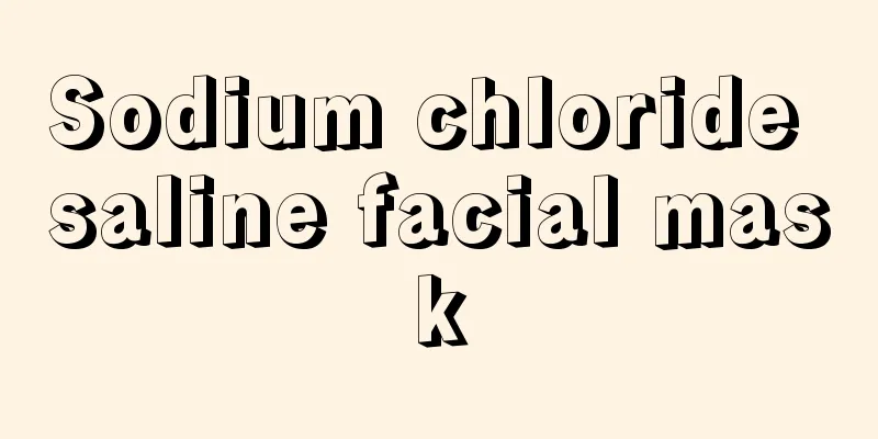Sodium chloride saline facial mask