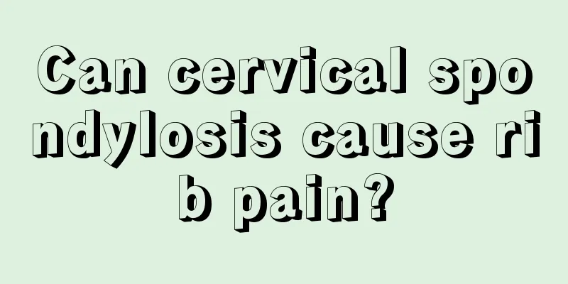 Can cervical spondylosis cause rib pain?