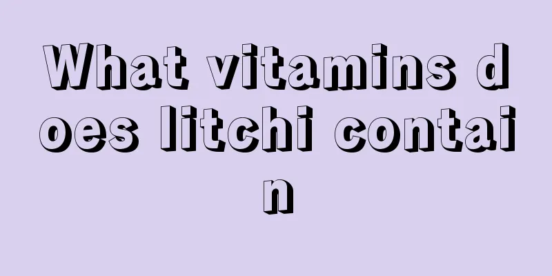 What vitamins does litchi contain