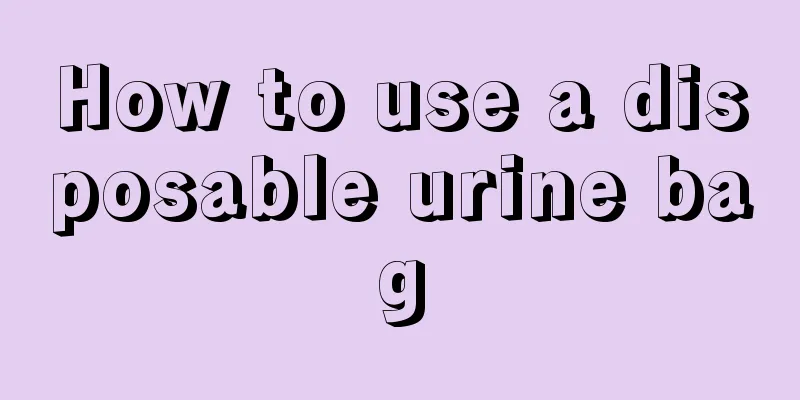 How to use a disposable urine bag