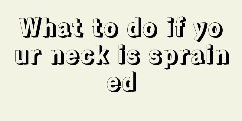 What to do if your neck is sprained