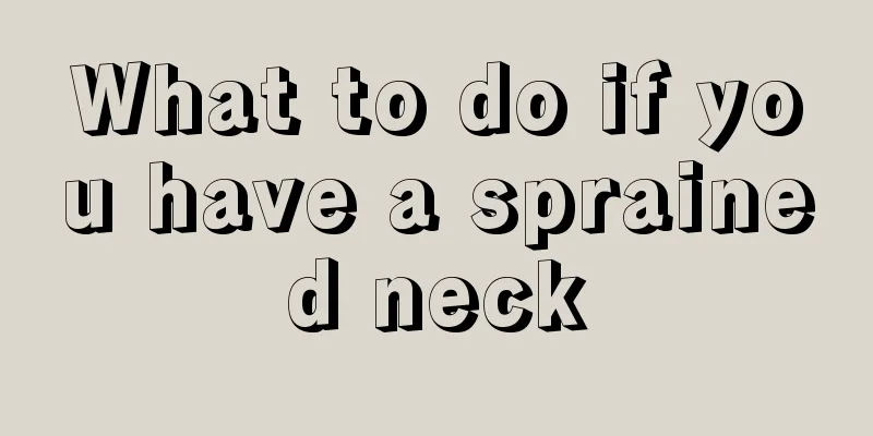 What to do if you have a sprained neck