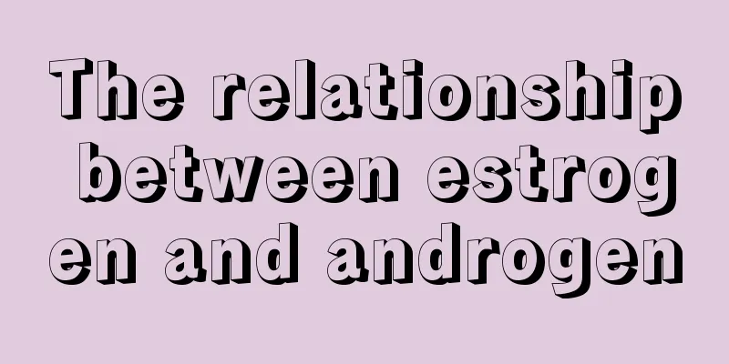 The relationship between estrogen and androgen