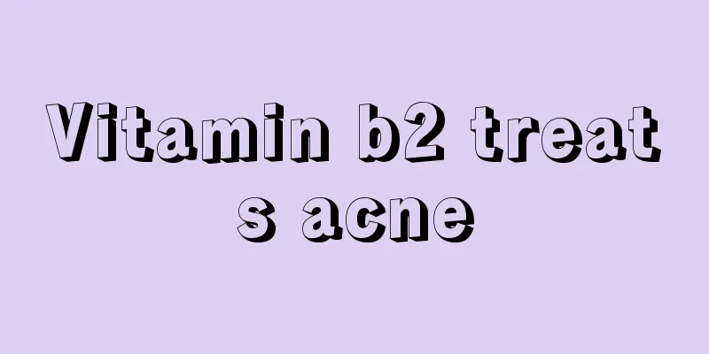 Vitamin b2 treats acne