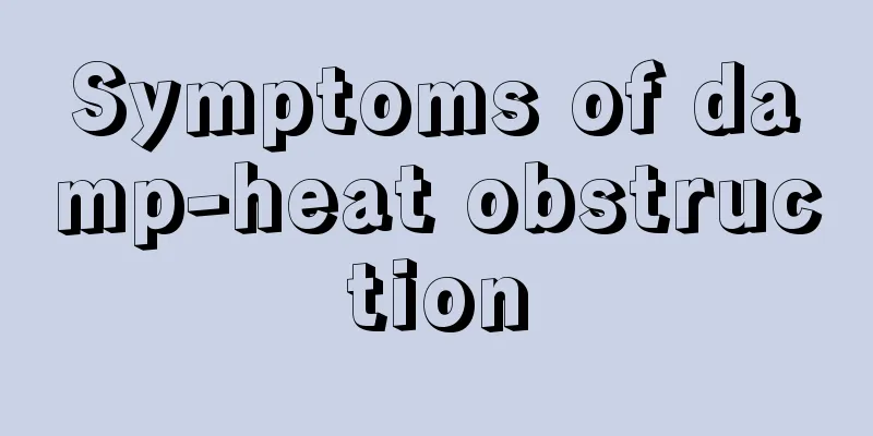 Symptoms of damp-heat obstruction