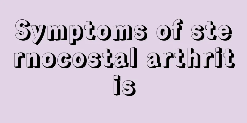 Symptoms of sternocostal arthritis