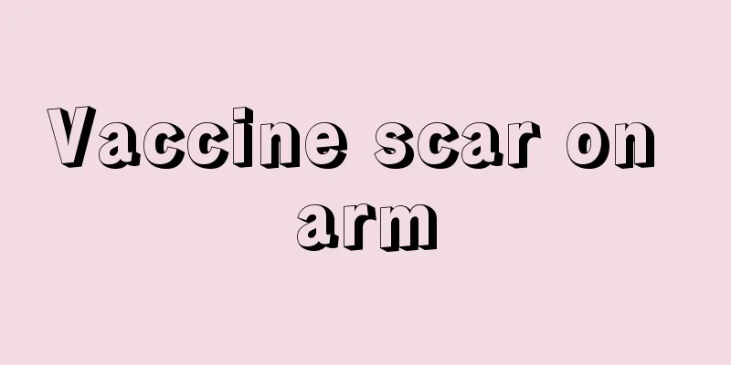 Vaccine scar on arm