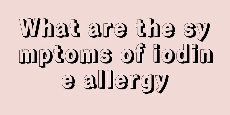 What are the symptoms of iodine allergy