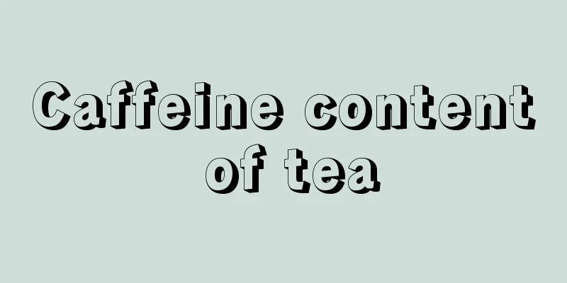 Caffeine content of tea
