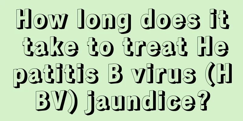 How long does it take to treat Hepatitis B virus (HBV) jaundice?