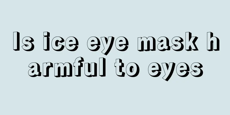 Is ice eye mask harmful to eyes