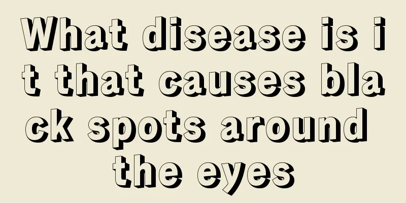 What disease is it that causes black spots around the eyes