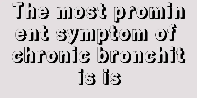 The most prominent symptom of chronic bronchitis is