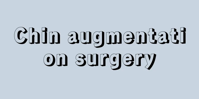 Chin augmentation surgery