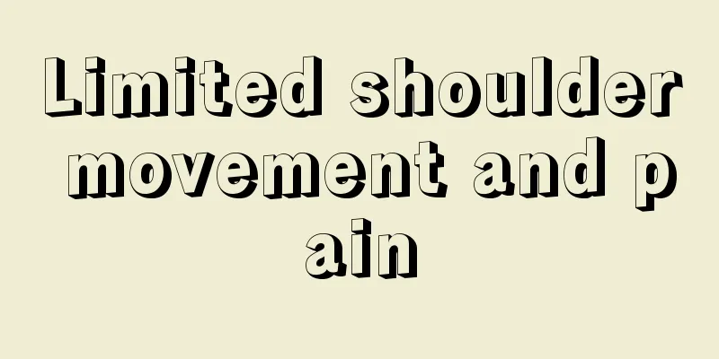 Limited shoulder movement and pain