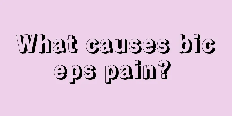 What causes biceps pain? 