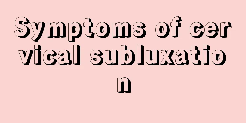 Symptoms of cervical subluxation