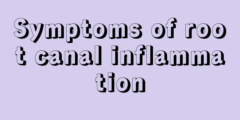 Symptoms of root canal inflammation