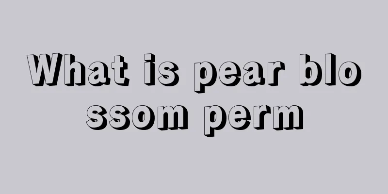 What is pear blossom perm